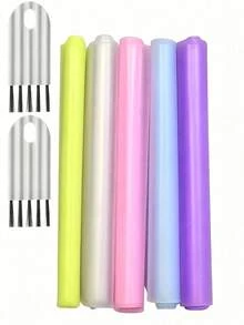 Ultra-Thin Keyboard Protector Film And Keyboard Cleaning Brush, Effectively Protecting Keyboard, Suitable For 15 To 17.0-Inch Laptops. Transparent, Purple, Yellow, Pink, And Blue Multi-Colors Available, Washable And Reusable - Multicolor - View 6