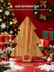 1 buah Talenan Kayu/Talenan Keju/Papan Cincang, Aksesori Dekorasi Dapur, Nampan Keju Kayu, Dekorasi Rumah Musim Gugur, Peralatan Dapur, Cocok untuk Natal - View 11
