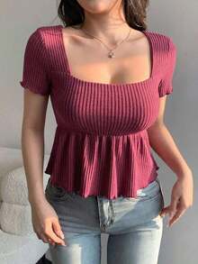 Women T-Shirts - Red-violet-2 - View 6