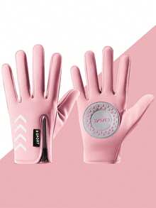 Kids Winter Thermal Gloves, Zipper Closure Anti‑Slip Palm Patch Reflective Arrow Print Touchscreen Gloves For Boys Girls Outdoor Cycling Running - Multicolor - View 11