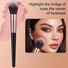 20pcs And 1pc Gift Makeup Brushes Set, Soft Dense Cosmetic Brushes For Foundation Powder Blush Eyeshadow Concealer Contour Highlight, Complete Face & Eye Makeup Brush Kit, Handles For Makeup Beginners And Daily & Party Makeup Application - Multicolor - View 4