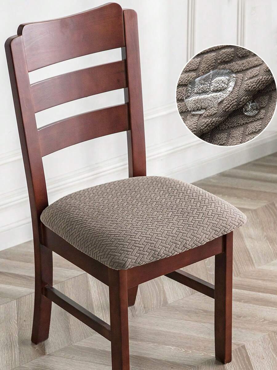 Non-Slip Chair Cover, Soft Plaid Pattern, Elastic Chair Cover, Suitable For Office And Home Chairs, Beautiful High Elastic Soft, Replaceable Old Surface, Protect Chairs, Aesthetic Home Decor, Christmas Home Decoration - Multicolor - View 1