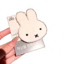 1pc Cute Miffy Rabbit Bangs, Sweet Girl's Heart, Magic Stickers, Cartoon Ins Style, Versatile Facial Mask, New Hair Accessories, As Birthday Gifts, Easter, Holiday Party Gifts. - Multicolor - View 5