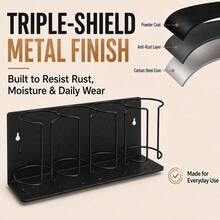 3/4 Cup Magnetic Storage Rack, Heavy Duty Carbon Steel Material, Strong Magnetic Cup Organizer, Multi-Functional Wall-Mounted Beverage Storage Rack, Suitable For Refrigerator, Kitchen, Bathroom, Toilet, Desk, Office, Camping Car, Garage, Wine Bottle, Mug, Insulated Cup - Multicolor - View 6