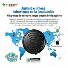 Localizador GPS Magnético Global para Carros y Motos, Rastreador con Registro de Trayectoria de 7 Días y Detección de Movimiento, Compatible con Android y , Incluye 2 Baterías, Diseño Impermeable IP67, Instalación Magnética Práctica y Batería de Larga Duración de Hasta 2 Años - Negro - Ver 7