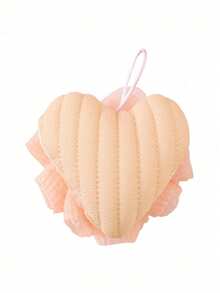 Heart-Shaped Bath Sponge, Fashion Hanging Style, Soft & Cute Double-Sided Bath Scrub Ball, Rich Lather Without Splashing, Home Bath Ball - Multicolor - View 11