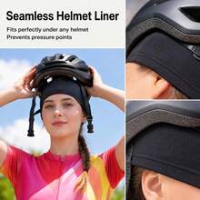 1pc New Black Thin Outdoor Cycling Cap - Black - View 5