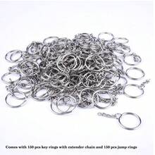 10/30/50/100pcs Metal Open Jump Rings Connector, Keychain Pendant Jewelry Making Accessories - Silver - View 8