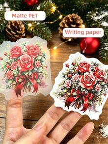 DanSoul 20pcs Large Christmas Stickers, Pre-Cut Matte PET Stickers For Scrapbooking, Collage, Bullet Journal, Planner, Art Crafts - Winter Joy - View 10