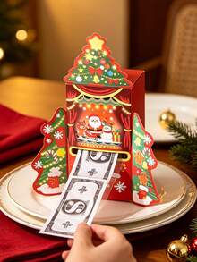 All-In-One Pull-Out Christmas Gift Box - Santa Claus Surprise Money Box, Fun DIY Storage Box; Perfect As A Christmas And Holiday Party Gift For Friends And Family, Or For Christmas Decoration, Party And Holiday Celebration. - View 12