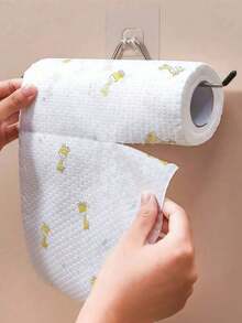 Washable Kitchen Paper Towels, Disposable Cleaning Wipes, High Absorbency, Non-Greasy, Roll Format, Random Pattern, Suitable For Kitchen, Car, Living Room, Bathroom, Bedroom And Other Places, Kitchen Cleaning Essential, Also Serves As Decoration - A - View 11