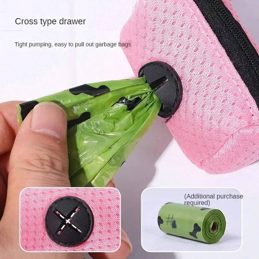 Dog Poop Bags Dispenser Hangingable Dogs Waste Bag Holder Bags Dispenser For Dogs Walking Garbage Bags Dispensers Pets Supplies - Multicolor - View 1