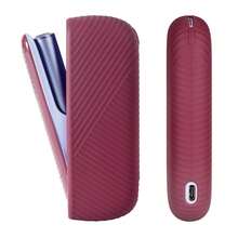 1SET (Protective Case + Side Panel) Multi-Color Brand New Portable Non-Slip Double Diagonal Texture Electronic Cigarette Protective Shell Case FOR IQOS ILUMA I, Silicone Material Comfortable Touch, Not Easy To Slip, Suitable For Daily Use - Silicone Version - View 17