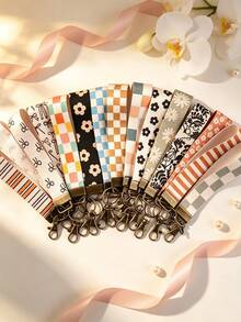 Personalized Wrist Keychain, Key Ring Wrist Strap Women's Gift - Multicolor - View 4