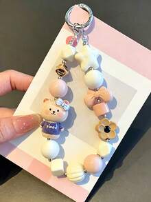 Self-Made Mobile Phone Chain - Japanese-Style Star Cat Phone Case Hanger Rope - Cool DIY Beaded Random Beads Camera Chain Mobile Phone Anti-Loss Rope - New Style Pendant - High-End Style For Women - Multicolor - View 5