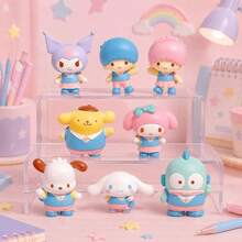 MINISO Sanrio Characters Campus Blind Box Figure, Cute School Uniform Design, For Desk Shelf Room Decor, Birthday, Random 1 Style - One Selected at Random - View 6