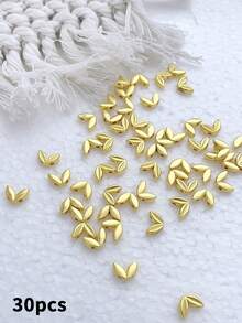 Mixed Set (50/30 Pcs) Bright Gold Spacer Beads – DIY Jewelry Findings For Bracelets, Necklaces, And Earrings - Gold - View 14