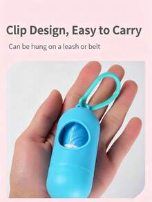 Hộp đựng túi đựng chất thải thú cưng hình viên nang, hộp đựng túi đựng phân chó cầm tay - Xem 5