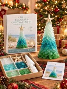 DIY Mini Desktop Christmas Tree, European Vintage Finish Art Decor, Study Or Office Desk Decoration, Photography Prop, Decorative Craft Gift, Suitable For Home, Bedroom Or Office Desktop Decor - A - View 3