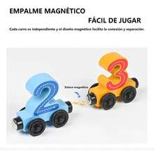 Juguetes Didacticos Coche Magnético Digital De Madera 0-10 - Color múltiple - Ver 7