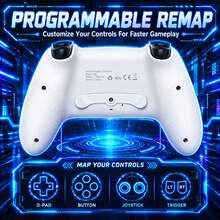 A Wireless Controller Compatible With The P5, P5 Slim, P5 Pro, PC, Featuring A Hall-Effect Joystick, Dual Vibration Motors, A Six-Axis Gyroscope, Macro Programming, Turbo Mode, 1000mAh Battery, Built-In Speaker, Microphone, 3.5mm Headphone Jack. - View 7