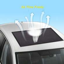 1PC Car Skylight Mosquito Net, Sunroof Insect Screen, Magnetic Adsorption High Density Mesh UV Protection Dustproof Breathable Easy Install Foldable With Storage Bag For Camping Road Trip Car Rest Sleeping Outdoor Car Accessories - Black - View 3