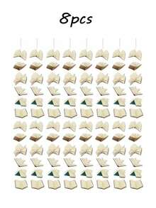 1/2/3/4pcs White Book-Shaped Decorative Items, Suitable For Bedroom Decor, Room Decor, Birthday Party Decor, Classroom Decor, Cafe, Study Room And Photography Props - Multicolor - View 17