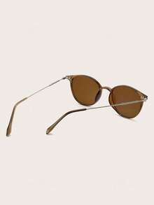 1pc Men's Multi-Color Fashion Glasses, Suitable For Daily Wear - Brown - View 2