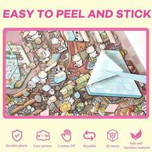 40pcs 3D Stereoscopic Landscape Storage Sticker Collection Book, Scene Sticker Book, Includes 20 Scenes, 20 Material Sheets, Comes With Metal Tweezers, Mini Landscape Sticker Box For Easy Storage, 3D Visual Landscape Stickers, DIY Handmade Mini House Sticker Decoration, Cartoon Decorative Stickers, Stress Relief, Relaxation, Back To School Gift, Holiday Gift - A - View 6