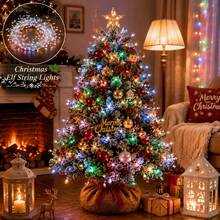 1pc USB Firecracker String Lights, LED Fairy Lights With Bright Silver Metal Wire, 8 Modes Fireworks Lights, Suitable For Valentine's Day, Easter, Christmas Wreath, Party And Wedding Decoration - Multicolor - View 6