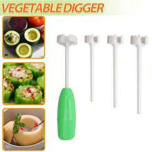 4-In-1 Multifunctional Fruit And Vegetable Corer Set With High-Strength Plastic Handle And Replaceable Spiral Heads, Suitable For Zucchini, Cucumber, Apple, Pear And Other Fruits And Vegetables, Kitchen Gadget For Daily Cooking, Back To School Dorm Kitchen Essential, Easy Fruit And Vegetable Coring, Convenient Blade Replacement, Simple And Effortless Operation, Compact Size, Easy Storage, Practical For Home Meal Prep, Also Suitable As A Holiday Gift, Meets Various Home Fruit And Vegetable Coring And Pitting Cooking Needs - Multicolor - View 11