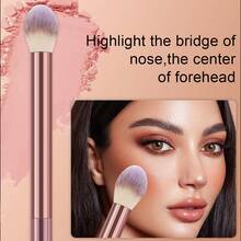 Set Kuas Makeup 15 Buah dan 1 Hadiah Kuas Makeup, Kuas Kosmetik Lembut dan Padat untuk Alas Bedak, Bedak, Perona Pipi, Concealer, Contour, Highlight, Kit Kuas Makeup Wajah & Mata Lengkap, Pegangan untuk Pemula Makeup dan Aplikasi Makeup Sehari-hari & Pesta - Berwarna merah muda - View 5