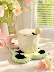 4/1 Double-Layer Cute Cartoon Panda Embroidered Hanging Hand Towel, Coral Fleece Super Absorbent Quick-Drying Hand Towel, Suitable For Bathroom And Kitchen Decoration, Can Be Used For Wiping Hands, As Heat Insulation Pad, Cleaning Bathroom And Kitchen Towel - Multicolor - View 6