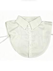 1pc/2pcs Women's Detachable Shirt Collar, Versatile Fake Collar Accessory, Stand Collar & Pointed Collar Decoration - Black and White - View 6