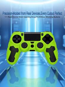 Compatible With PlayStation 4, Thickened Dual-Color Design Controller Grip, Anti-Slip, Anti-Sweat, Anti-Drop, Anti-Dust, Anti-Scratch, Enhanced Gaming Control - View 1