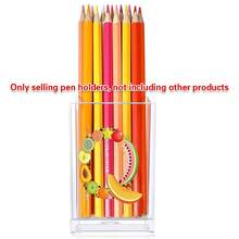 Acrylic Makeup Brush Storage Case Pen Holder Desktop Office Pen Box Study Stationery Organizer Box Dressing Table Storage Brush Holder Suitable For Home School Office Holiday Gift Initial Name 26 Letters Pattern - Transparent - View 6