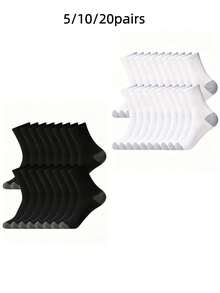 Men's Casual Socks, Suitable For Daily Wear - Black - View 3