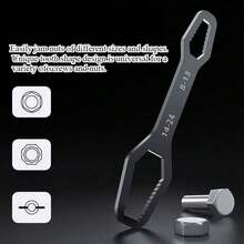 Multi-Function Double-Head Adjustable Universal Wrench Tool Set. Multi-Function Socket Wrench, Thickened Body, Can Remove Various Nuts And Screws. Unique Tooth Design. Universal For Multiple Screws And Nuts. - Multicolor - View 3