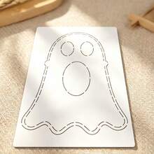 1pc Lovely Ghost Quilting Template DIY Ghost Candy Pouch Sewing Template, Reusable PET Template, Suitable For Handmade Tracing And Quilting, Patchwork Template For Positioning And Drawing, Cutting Tool For Halloween Handicraft Enthusiasts - Festival Style - View 8