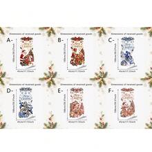 1/6pcs Christmas Window Cling, Static Cling, Reusable, For Living Room Window, Santa Snowman Nutcracker Bear Gift Print, Holiday Window Decor - Christmas Window Film - View 7