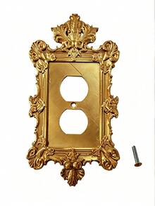 1pc Unique Elegant Gothic Black/White/Gold Switch Cover, European & American Style Wall Switch Cover Panel, Fun Light Switch - Creative 3D Switch Panel, Decorative Light Switch Cover, Vintage Theme Decorative Switch Cover - Outlet Cover - Multiple Styles - View 12