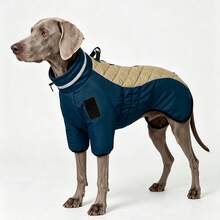 Medium To Large Dog 2-Legged Winter Warm Jacket With High Collar And Reflective Strip, Hook And Loop Closure For DIY, Windproof And Warm Outdoor Pet Clothing (Suitable For Doberman, Labrador, Dalmatian, Great Dane, Shepherd, German Shepherd, Etc.) - Multicolor - View 4