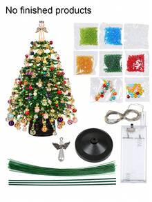 DIY Christmas Tree Jewelry Making Kit, Charms Supplies With Beads, Pendants & Craft Decor For Bracelet Making, Keychain Making Supplies - Charms - View 9