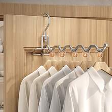 1pc-[Foldable & Portable]Drying Rack, Indoor Balcony Outdoor Easy Hanging Drying Tool, Travel Hotel Business Trip Hanging Rack, 3-Hook/5-Hook Optional, Silver/Black, Multi-Functional Drying Rack, Laundry Storage And Organization, Clothes Drying Rack. No Place To Dry Clothes In Hotel? Foldable Drying Rack, Just Hang And Use! Fold It And Put It In Your Bag, A Must-Have For Travel And Business Trips. - Multicolor - View 5