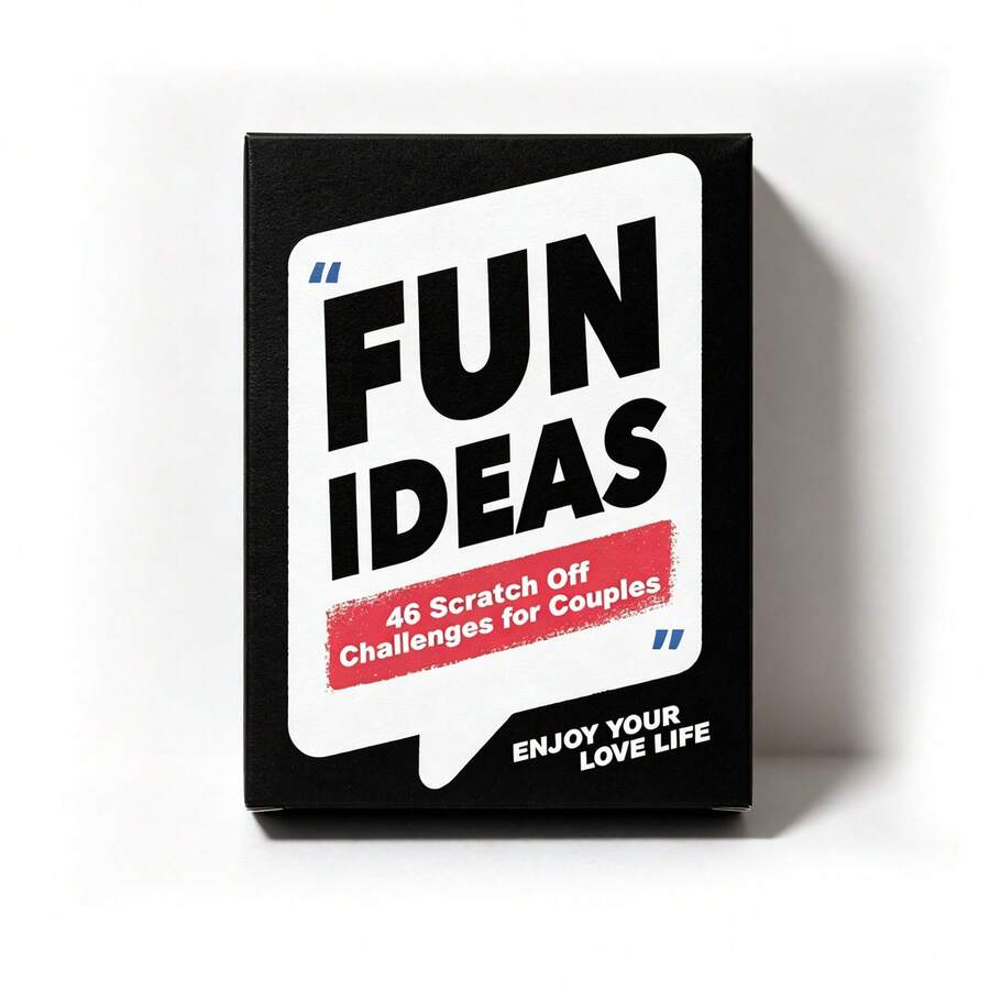 Fun Ideas Couples Scratch Off Challenge Cards, 46 Romantic Challenge Cards, Interactive Couple Game, Christmas Game Night, Sweet Christmas Gift, Great For Couple Party, Date Night & Holiday Gathering - Multicolor - View 1