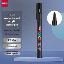 UNI NEW PACKAGE Paint Marker Pen Set And Single PC-3M 0.9-1.3mm Water Based Colors Permanent Acrylic Pen Graffiti Art Supplies Back To School - 3M 0.9-1.3MM - View 14