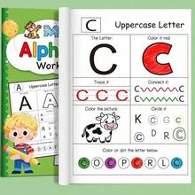 New Thick 48-Page Children's ABC Letter Tracing Practice Book, Learn English Letters + Free Writing Set Gift: 2 HB Pencils, 1 Random Color Pencil Grip, Includes Drawing Pages, Back To School Gift, Christmas Gift, Birthday Gift For Boys And Girls - 1 Set - View 4
