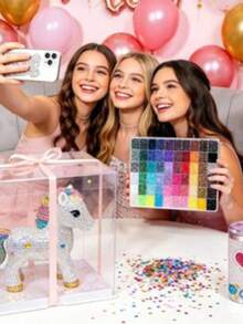 Sparkling Set 48,000pcs 24/60 Colors Resin, Multi-Color Flat Back Rhinestones, Inlay Set Includes 4pcs 10ml B7000 Glue, Women's Christmas Birthday Gift, Inlay Room Decor - DIY Rhinestones - View 5