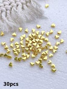 Mixed Set (50/30 Pcs) Bright Gold Spacer Beads – DIY Jewelry Findings For Bracelets, Necklaces, And Earrings - Gold - View 10