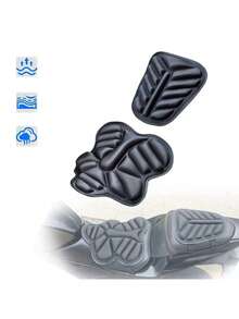 Motorcycle Seat Cushion Front And Rear Comfort Pad Universal Shock-Absorbing Breathable Non-Slip Lycra Material Suitable For Motorcycle Scooter, Motorcycle Essential - A - View 5